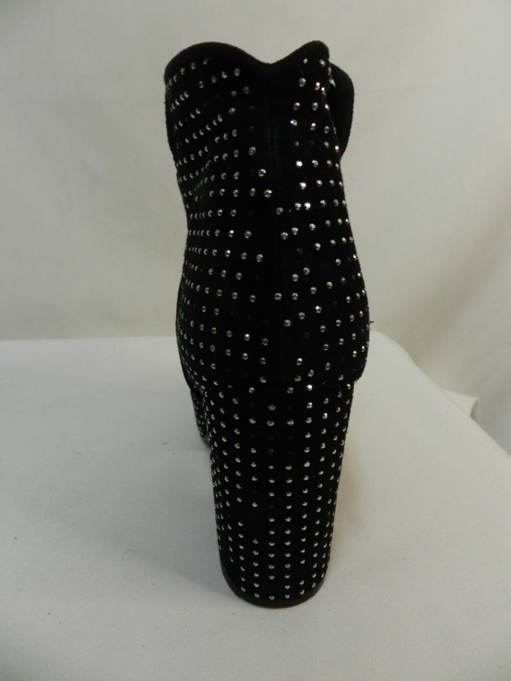 Laurence Dacade Suede silver Studded Pete ankle suede boots heeled Size 39 US 8 - Picture 7 of 10